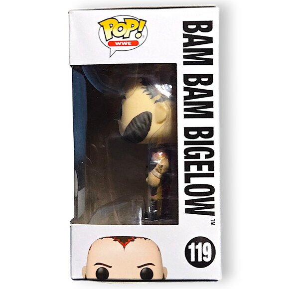 Funko Bam Bam Bigelow WWE Vinyl Figure #119 Glow in the Dark Walmart Exclusive - Picture 2 of 9